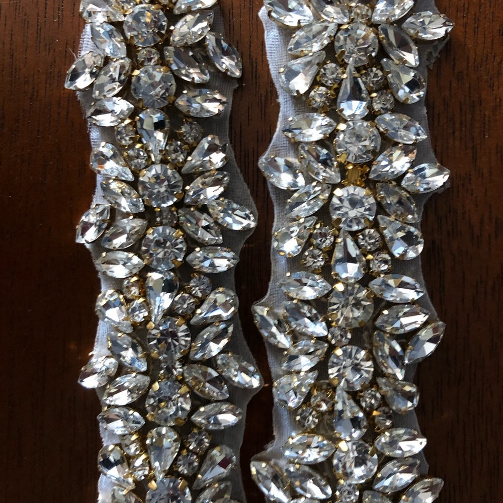 Gold Wedding Dress Rhinestone Bridal Belt/Sash